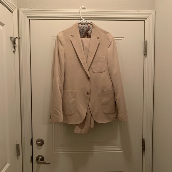 MCR Tailor beige Genova Slim fit suit 42R